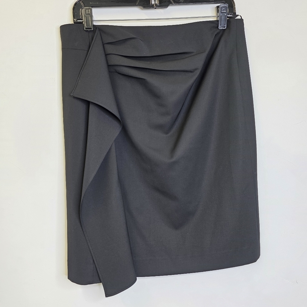 Boss Hugo Boss wool With ruffle knee length skirt